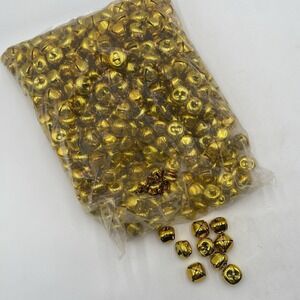 Lot Of 500 1" Christmas Jingle Bells Sleigh Bells Gold Color New SEE PICS